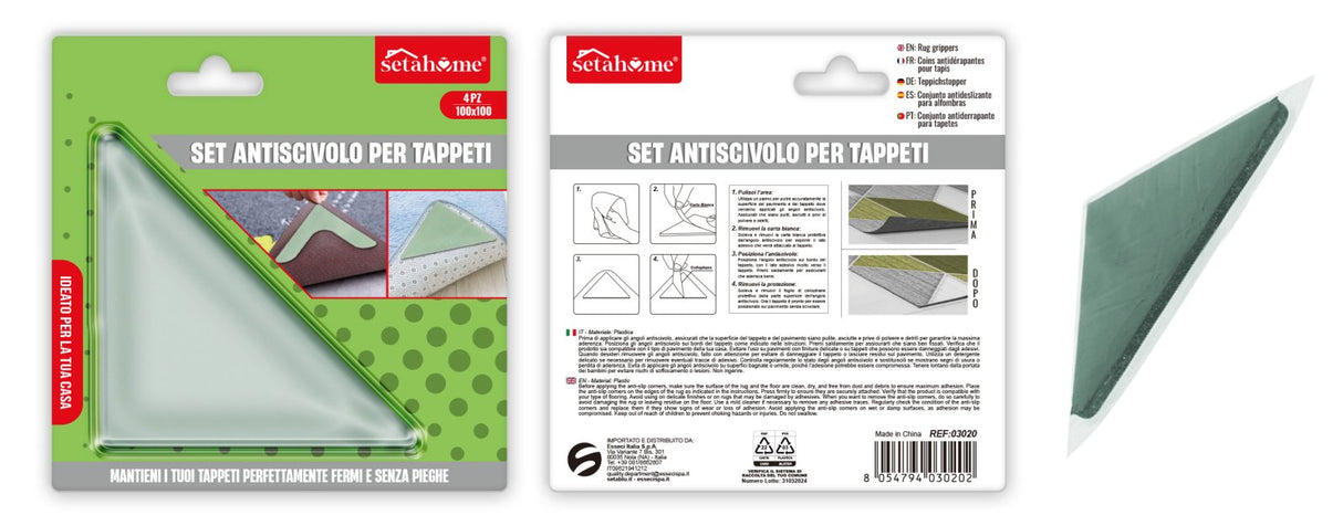 Adeziv antiderapant pentru covoare 10×10 cm,Setahome