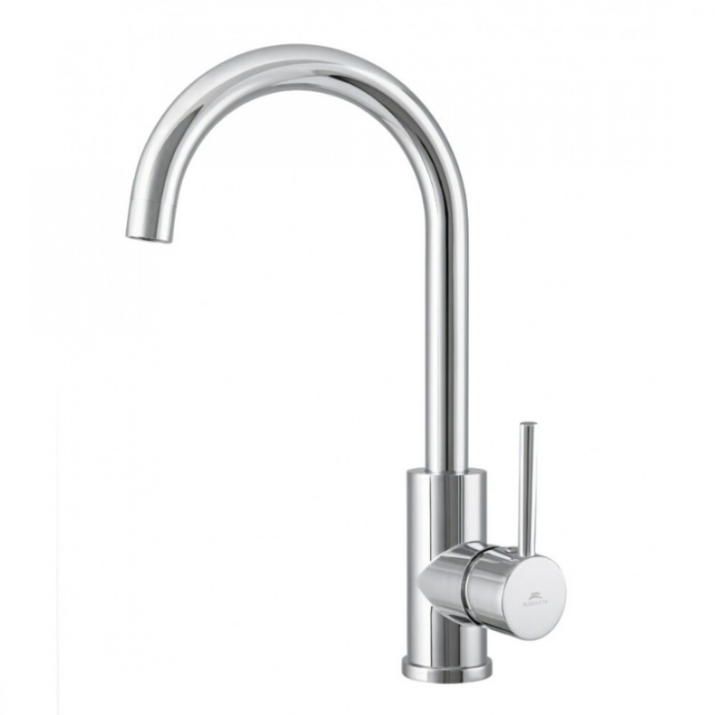 Baterie pentru bucătărie, serie AXE 33 CHROM, design premium, Rubineta