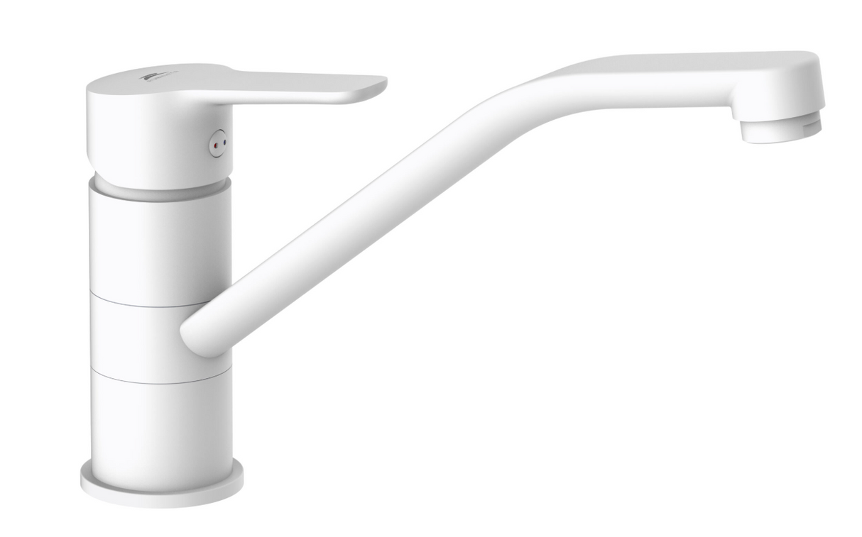 Baterie pentru bucătărie, serie UNO 20 (WT2), finisaj white, Rubineta