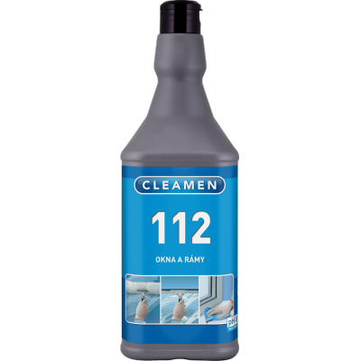 CLEAMEN 112 Solutie pentru sticla si rame de geam,1l