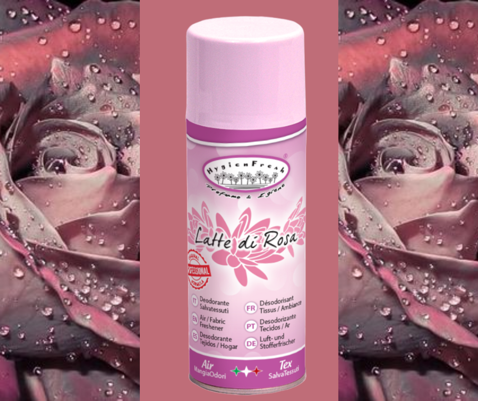 Deospray neutralizator miros Lapte de trandafir, 150ml