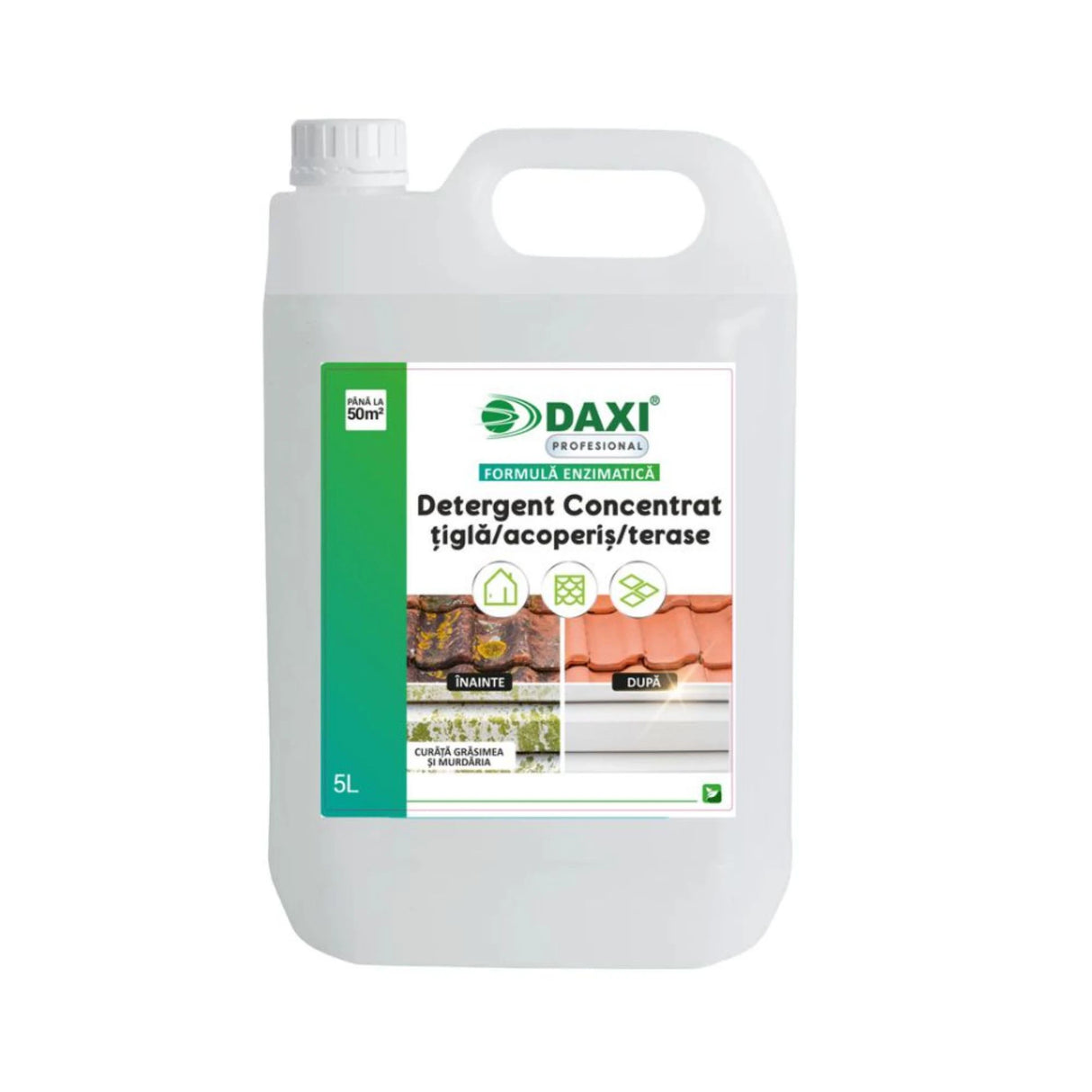 Detergent concentrat pentru curatare tigla, acoperis si terase, 5 L