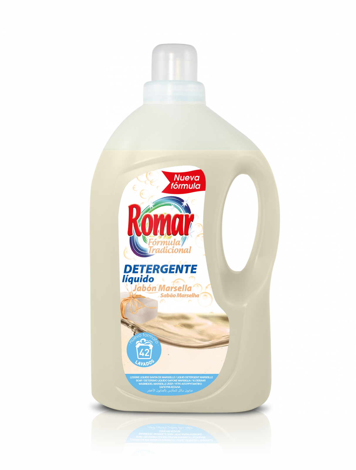 Detergent lichid pentru rufe albe si colorate,cu Sapun Marsella,3L