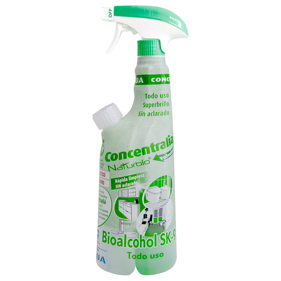 Detergent multisuprafete superconcentrat NaturBio cu Bioalcool 425ml
