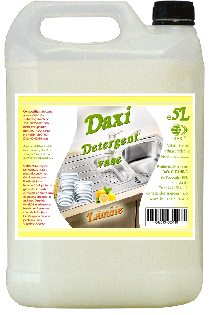 Detergent de vase,concentrat,parfum de lamaie,5L
