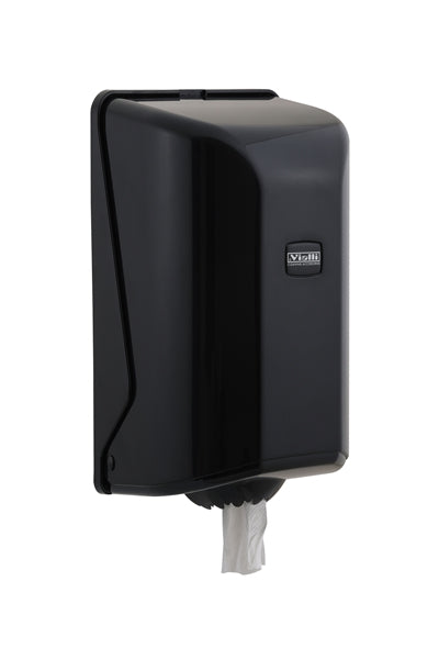 Dispenser derulare centrala,mini, negru,pentru rola prosop