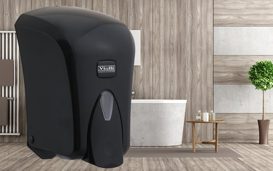 Dozator sapun spuma ,cu rezervor,negru 1000ml,Vialli