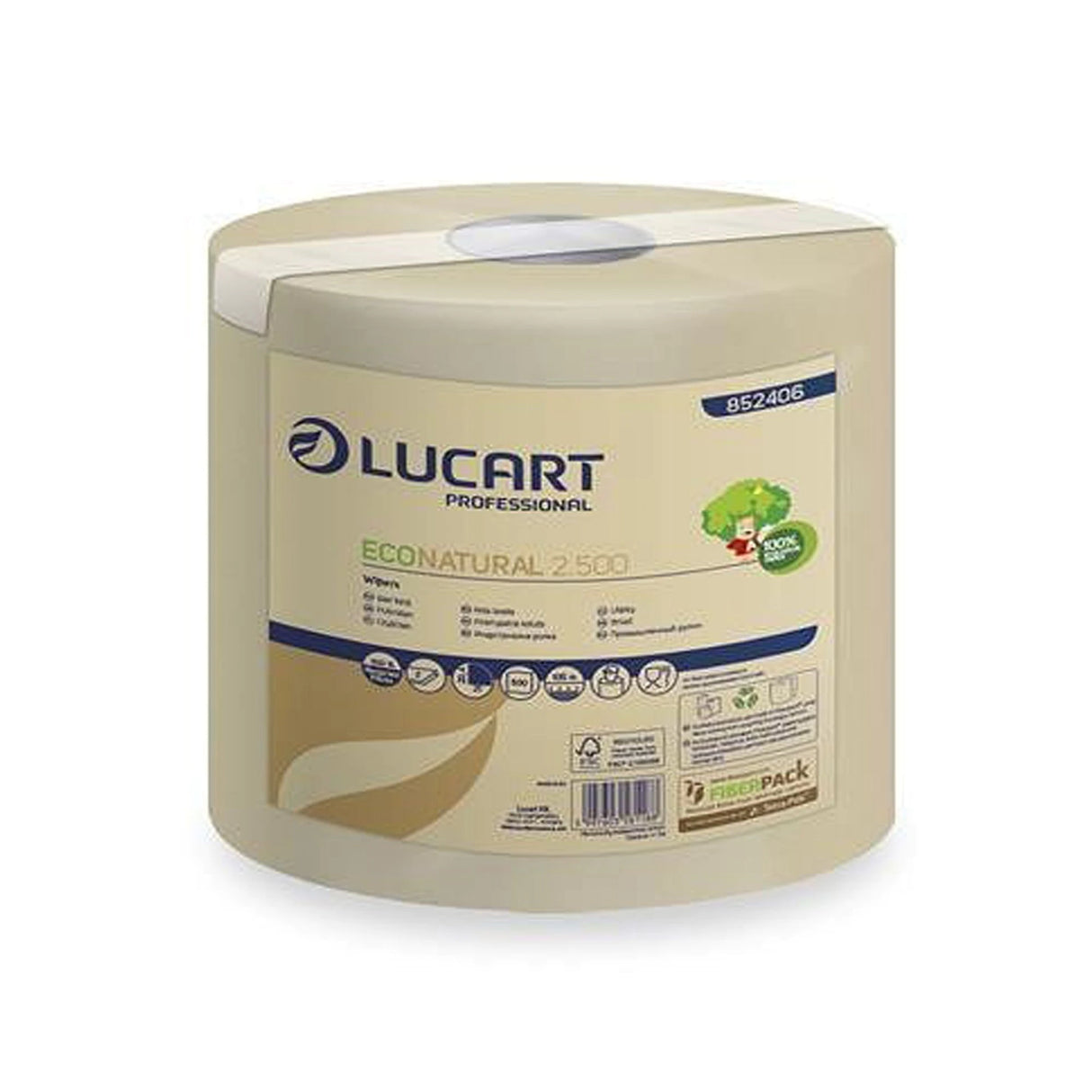 Rola prosop bucatarie, Eco Natural, 2 straturi, 500 foi, 105ml/rola