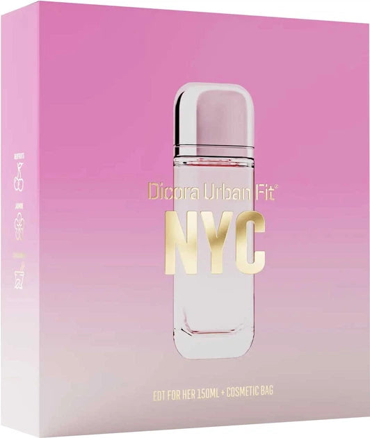 EDT Set dama EDT Dicora Urban Fit NYC 150ml + geanta cosmetica