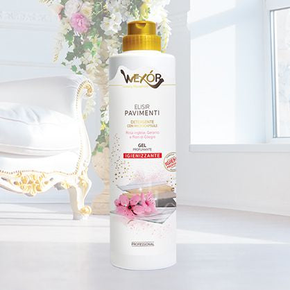 Gel pentru pardoseli igienizant si puternic parfumat,Violeta&Rosa Indiana 750ml