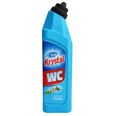 KRYSTAL WC Detartrant forte pentru ceramică, albastru 750ml