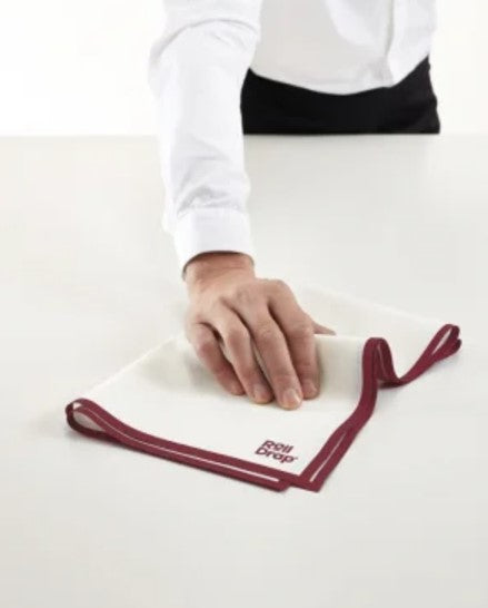 Laveta 100% bumbac, 40x64 cm, cu margini Bordeaux, Roll Drap