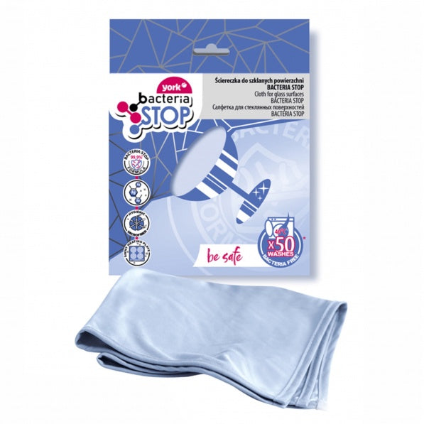 Laveta microfibra pentru sticla Bacteria Stop,30x40cm