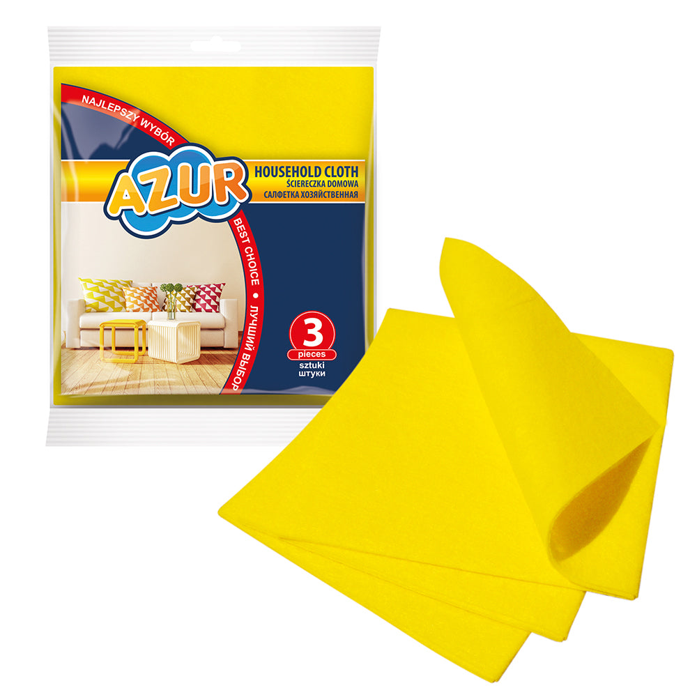Laveta universala uscata 30x35cm,3buc/set, Azur