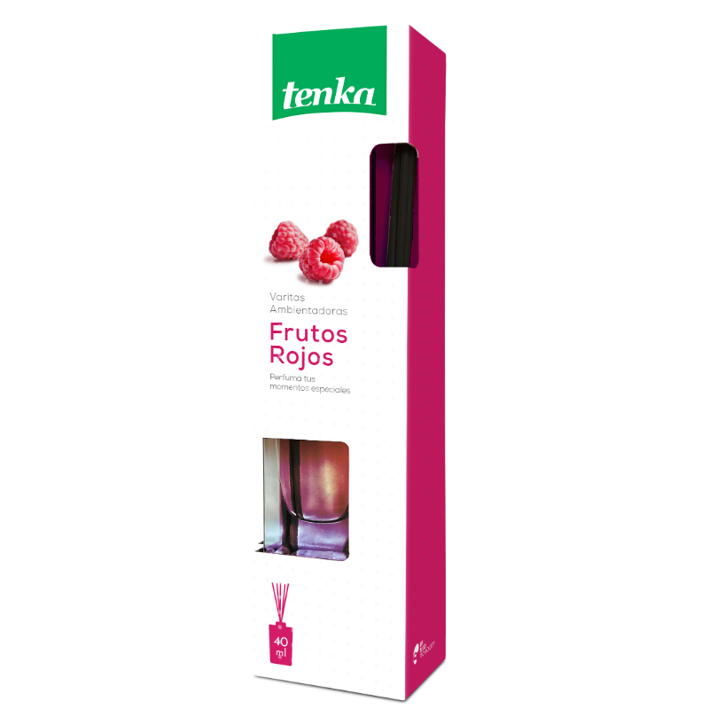 Odorizant de camera cu bete de ratan, Tenka, Fructe de padure 40ml