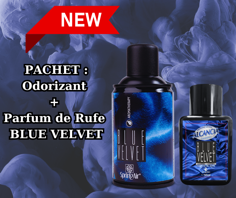 Pachet Alcancia Blue Velvet – Eleganță și Prospețime pentru Întreaga Casă și Garderobă