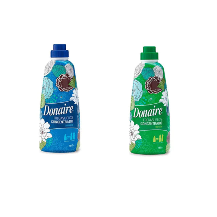 Pachet- Solutie pardoseala concentrata parfumata Donaire, arome diferite,2x750ml