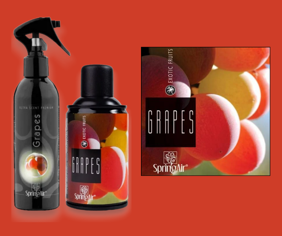 Pachet Odorizare Grapes -Rezerva odorizanta 250ml+Odorizant ambiental 200ml