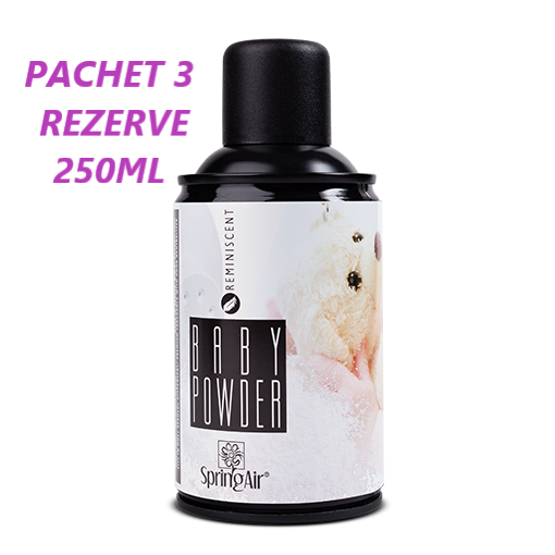 Pachet Promo 3xRezerva odorizanta pentru camera,Baby Powder,250ml