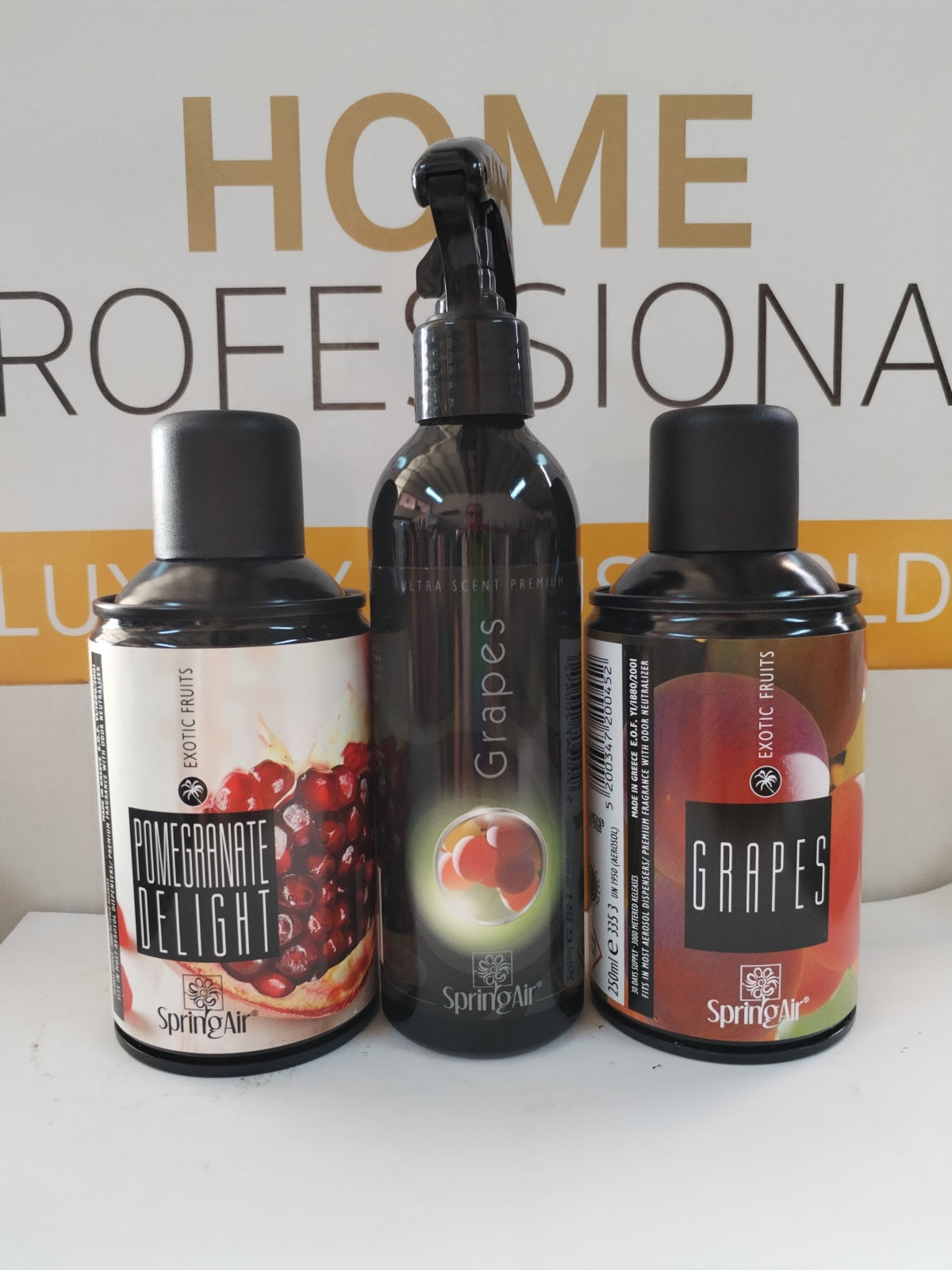 Pachet Spring Air 2 rezerve odorizante camera Grapes+Pomegranate Delight + Odorizant ambiental 200ml Grapes