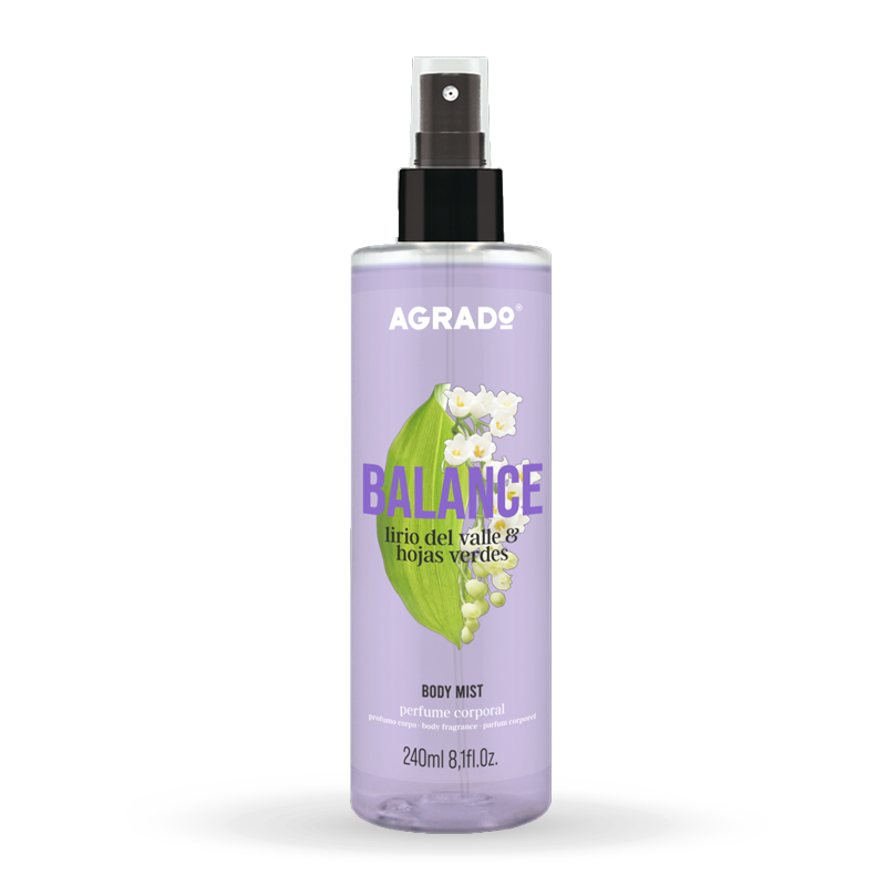 Spray de corp BALANCE , aroma de Lacramioare si frunze verzi 240ml