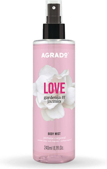Spray de corp LOVE , aroma de Gardenie si Iasomie verde 240ml