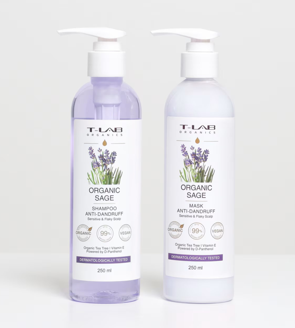 Set ingrijire par Sampon 250ml+Masca 250ml anti-matreata ,cu extract de salvie pentru scalp sensibil