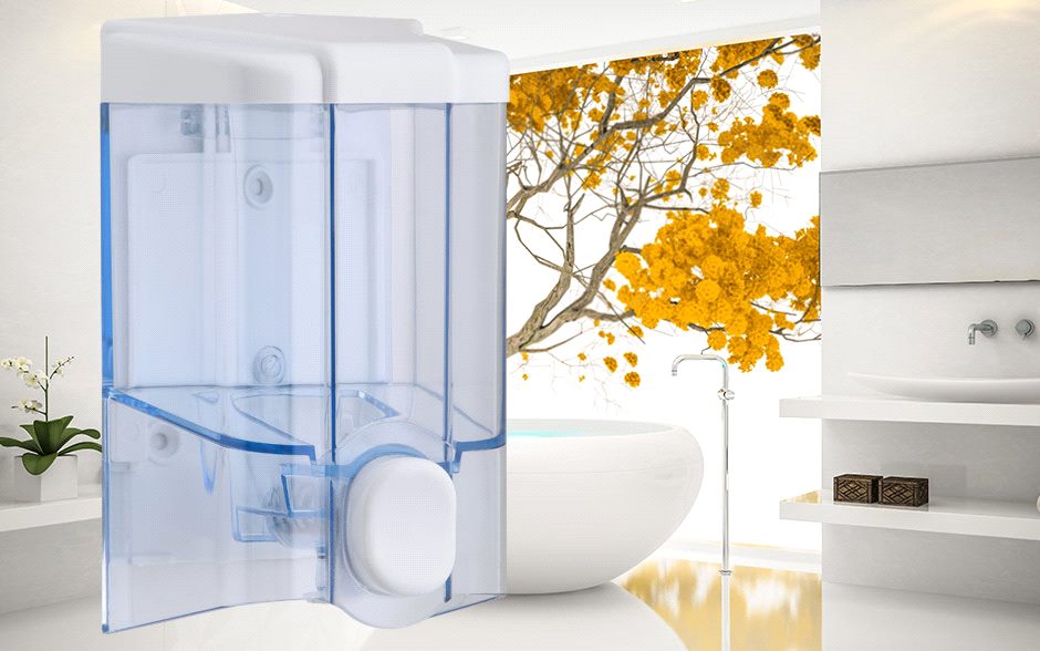 Dozator blue transparent pentru sapun lichid 500ml S2T