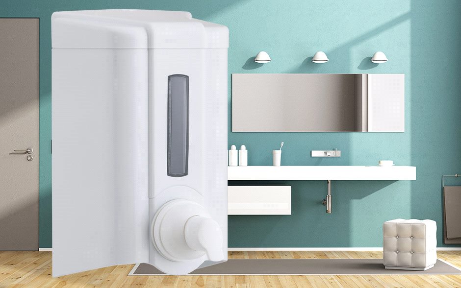 Dispenser alb pentru sapun spuma 500ml Cod F2