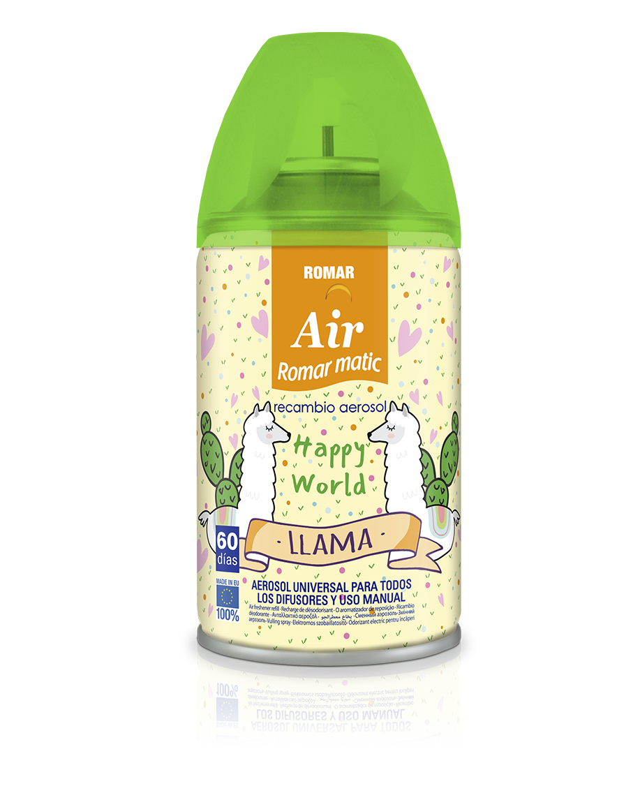 Spray odorizant pentru camera tip Air Wick, Happy World LLama 335cc