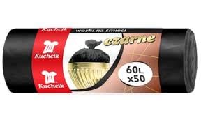 Saci menajeri negri 60L, super rezistenti 50/set