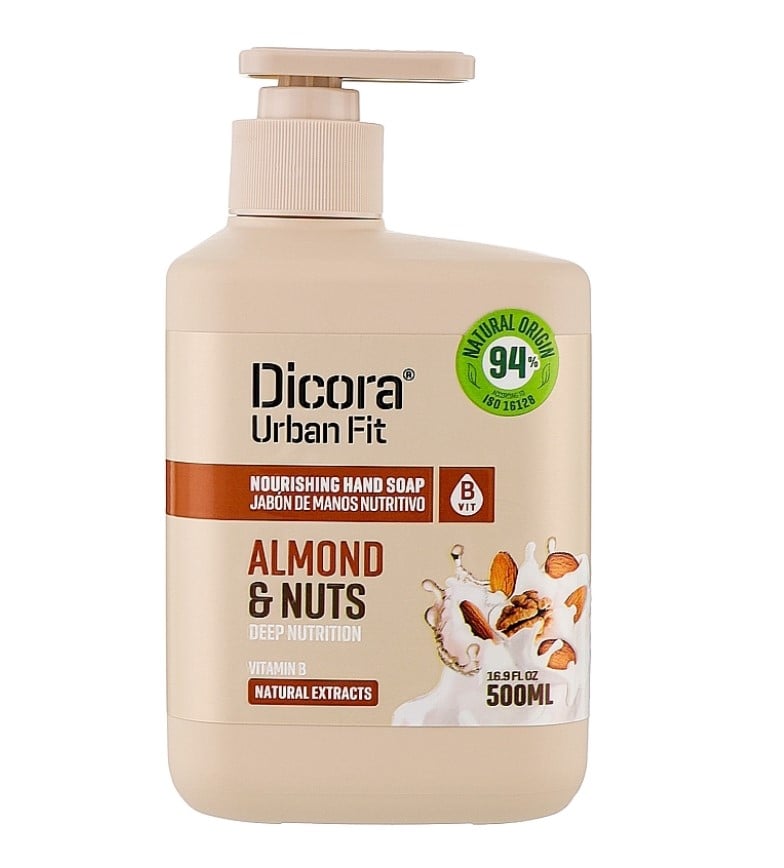 Sapun lichid cu Vitamina B, lapte de migdale si esenta de nuci, 500ml