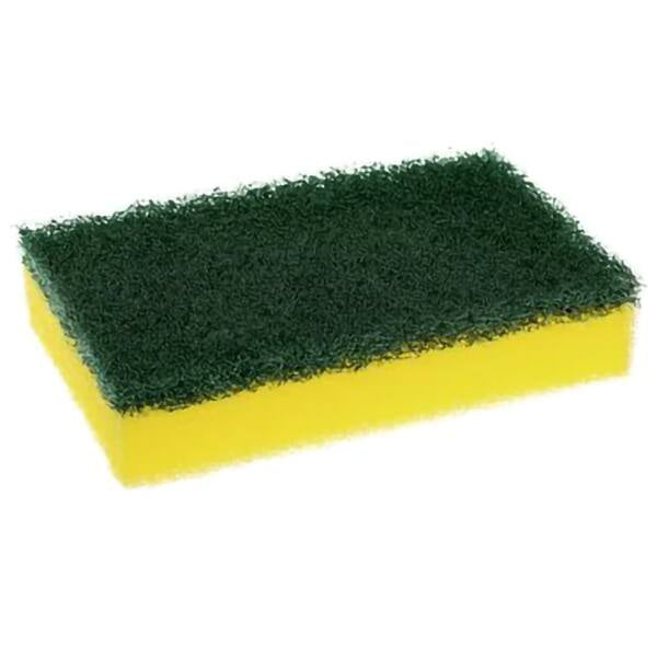 Set 6 bureti abrazivi pentru curatat vase, cu protectie pentru degete