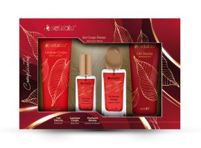 Set cadou dama Complicated(Parfum 50 ml + mini parfum 20 ml +Lotiune de corp 50ml Gel de dus 50ml)