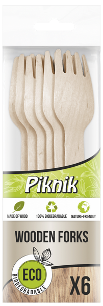 Set ECO Picnic biodegradabil 6 furculite