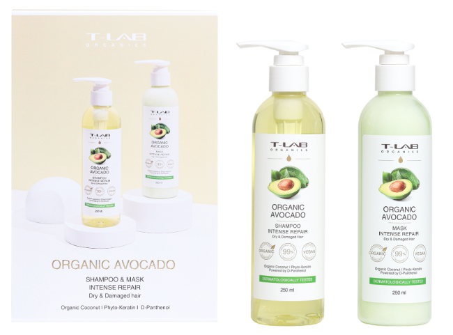 Set ingrijire par Sampon 250ml+Masca 250ml cu extract de avocado pentru parul uscat si degradat