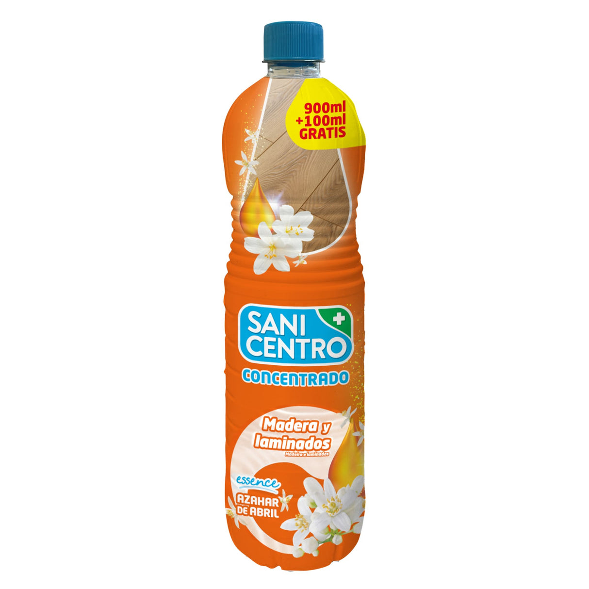 Solutie curatare pardoseli de lemn si suprafate laminate, parfum portocala,1 l