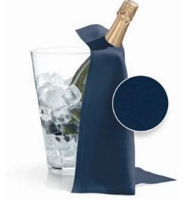 Suport din bumbac pentru sticle de vin 40x40, 12 buc, Albastru Petrol