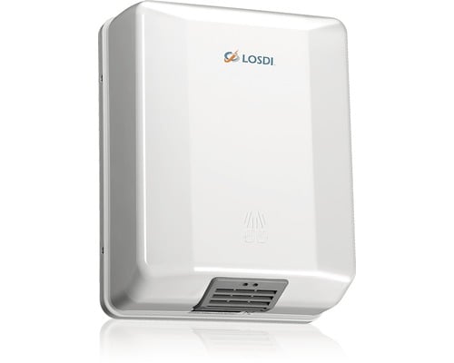 Uscator de maini Losdi, 1600 W, 31 x 15 x 23 cm, senzor miscare, ABS, alb