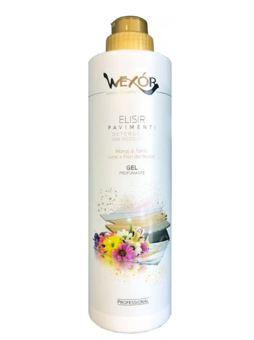 Gel pentru pardoseli igienizant puternic parfumat Monoi di Thaiti, Lime&Fiori del Brasile 750ml