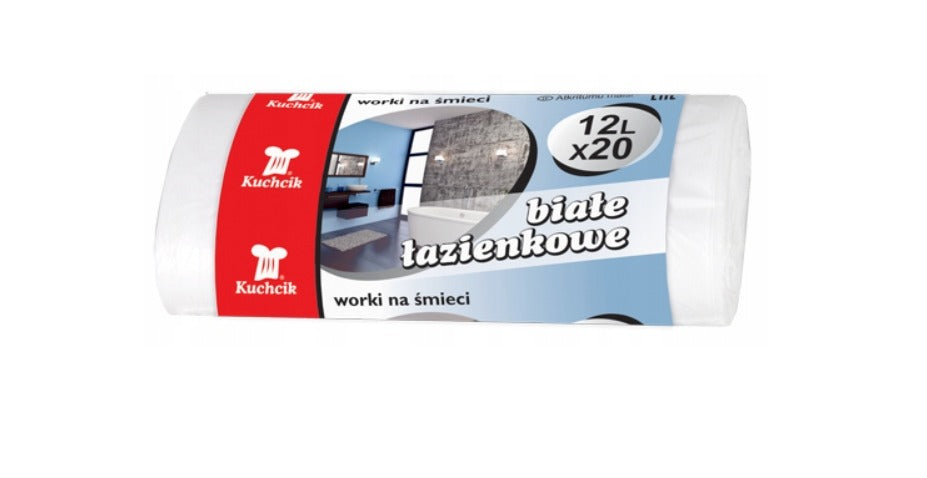 Saci menajeri,12l,alb,20 buc