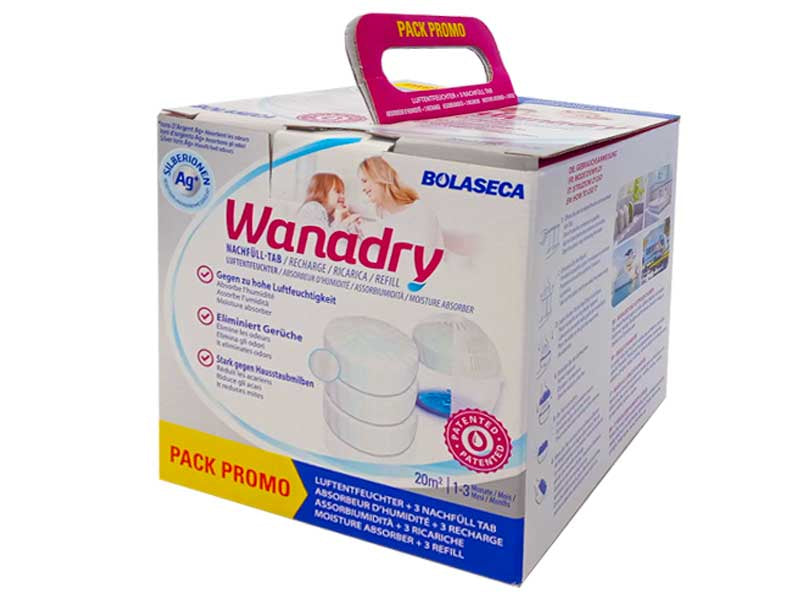 Absorbant de umiditate pentru 1an (aparat +3 tablete x 450g)