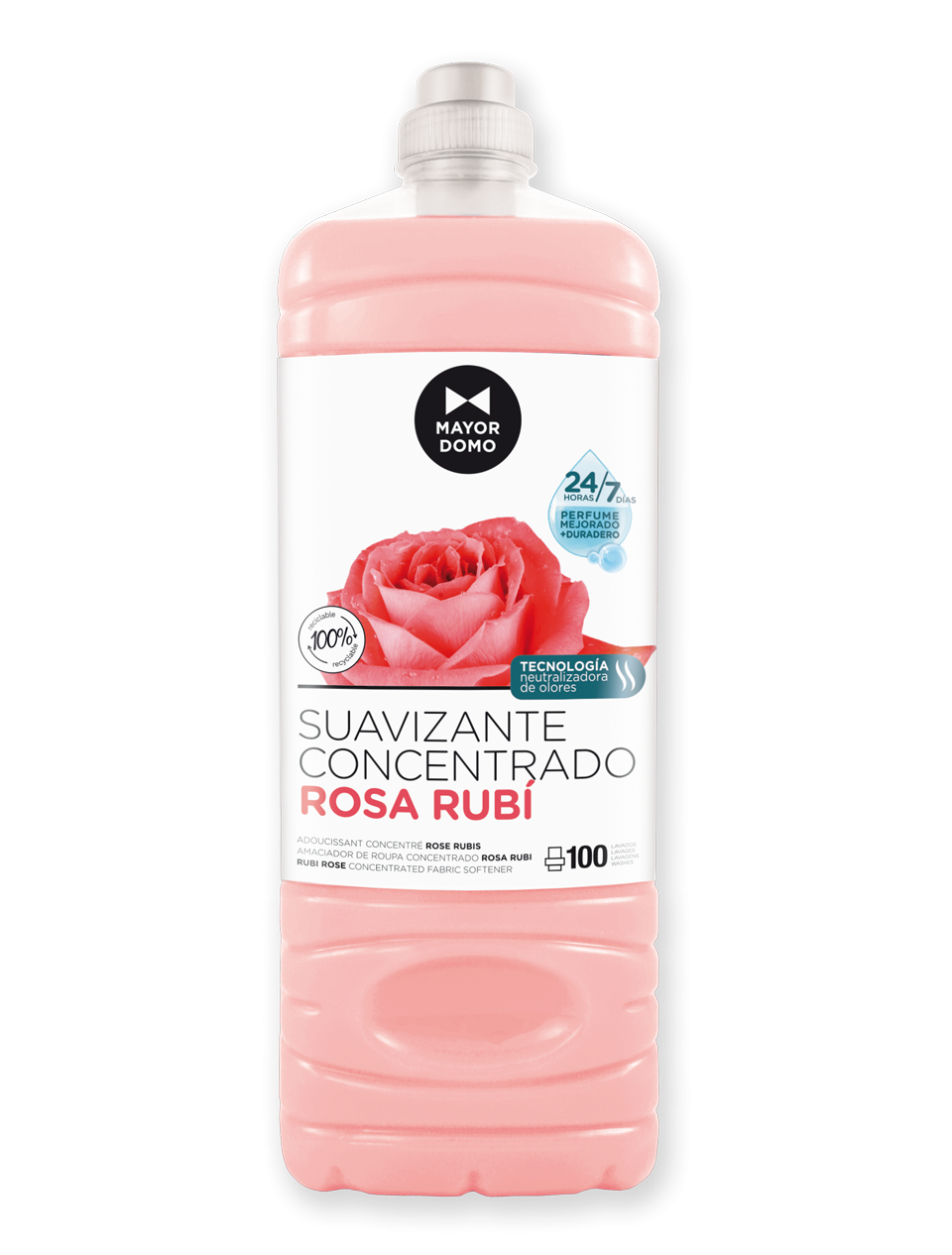 Balsam de rufe concentrat de trandafiri Rubi cu microcapsule biodegradabile 2 L,80 spalari