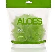 Burete plasa verde pentru baie Aloe