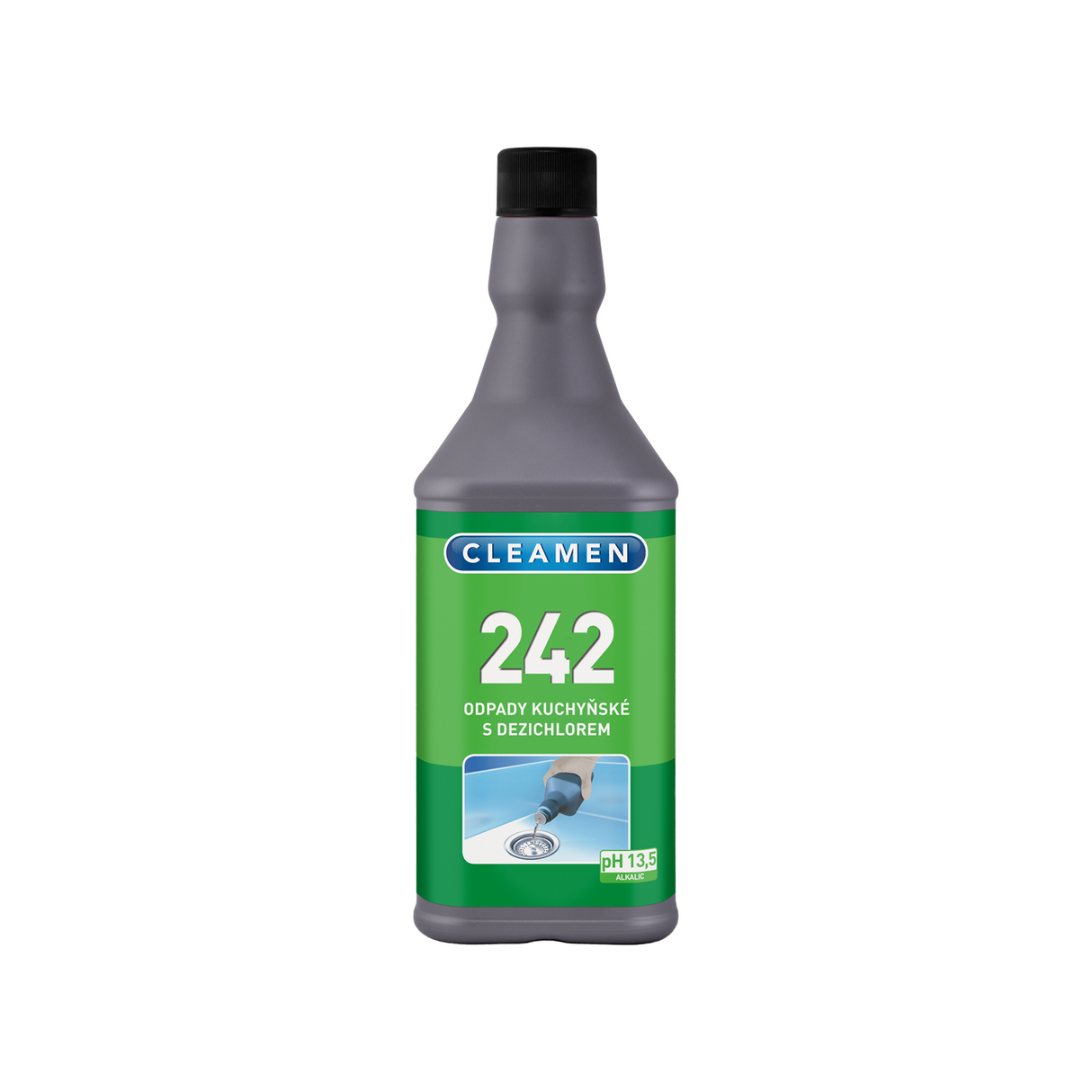 242 Solutie concentrata pentru desfundat tevi bucatarie 1L