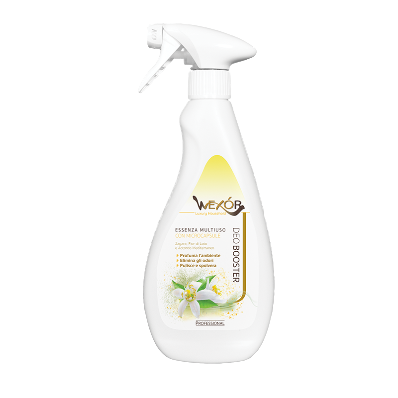 Deobooster spray pentru ambient, Zagara,Lotus & Aroma Mediteraneana, 750ml