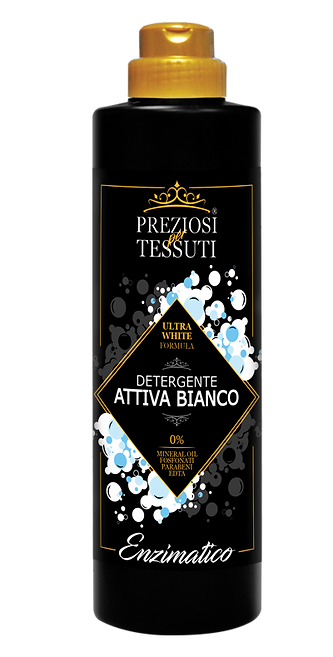 Detergent enzimatic pentru spalarea rufelor albe, Attiva Bianco, 750ml