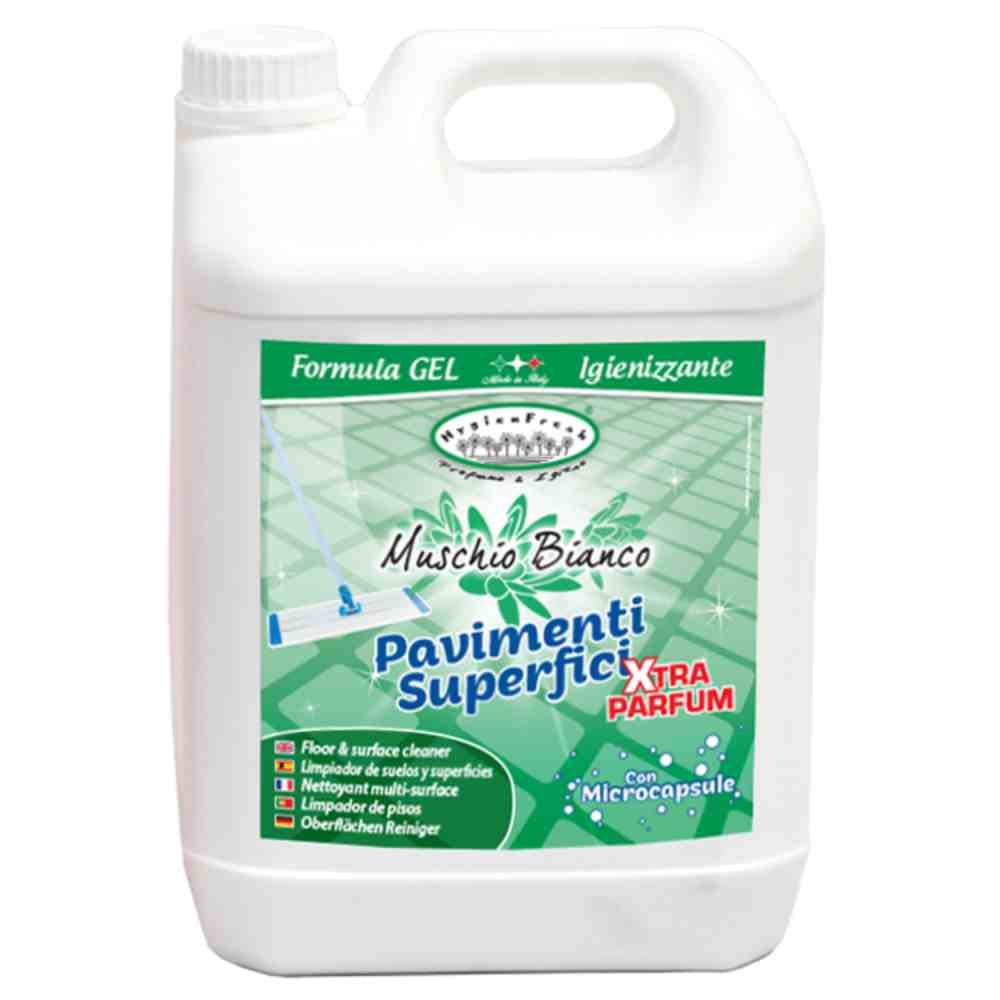 Detergent parfumat pt.pardoseli si multi-suprafete Mosc Alb 5l