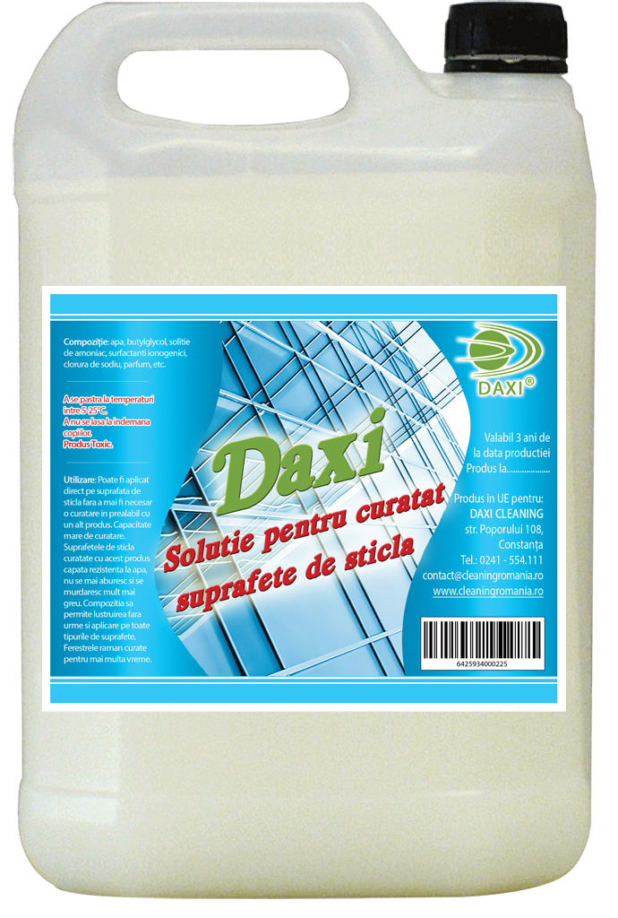 Solutie pentru curatat suprafete de sticla, 5L