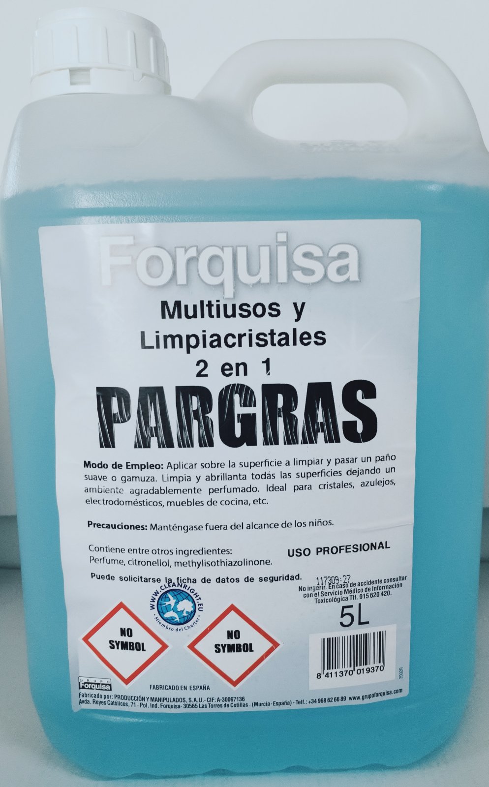 Detergent profesional, multisuprafete si sticla, 5L